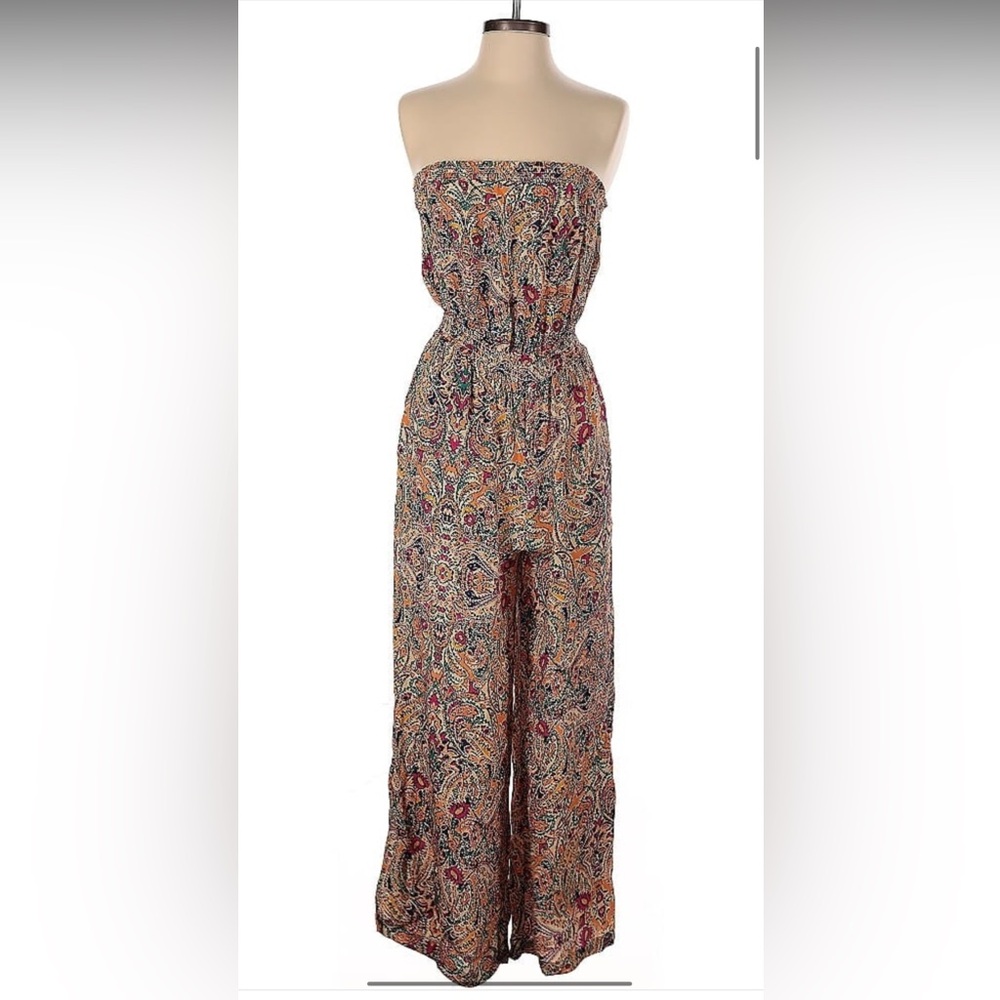 Evereve tube top jumpsuit